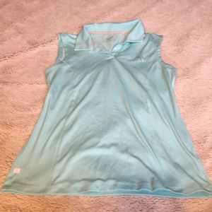 Sleeveless puma mint golf shirt
